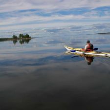 Sea Kayak at calm sea Photo Fredrik Broman