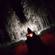 Snowmobile sled tour winter Photo L.Rynbäck